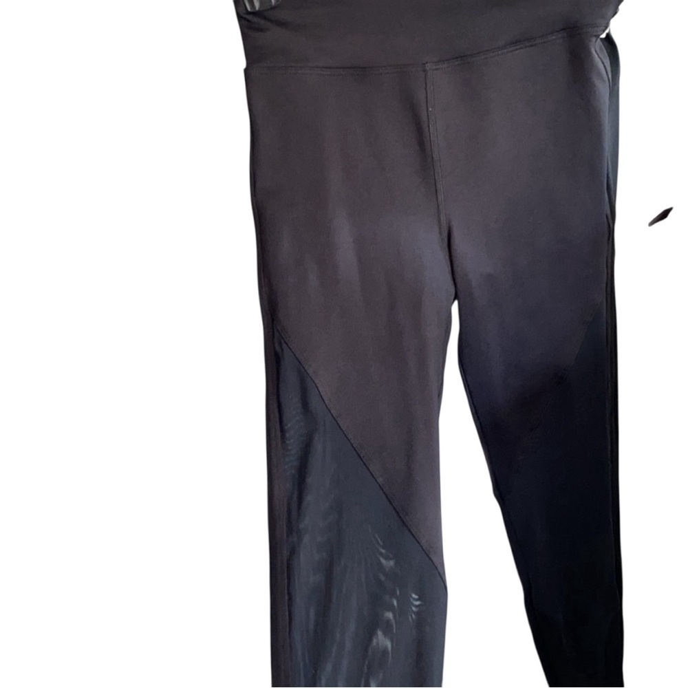 KORAL Black High-Rise Mesh Panel Leggings – Size Small - Picture 3 of 5
